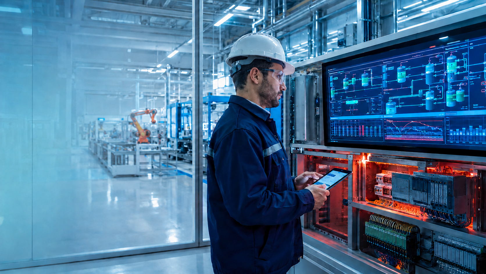 PLC SCADA kontrol ve izleme uygulaması