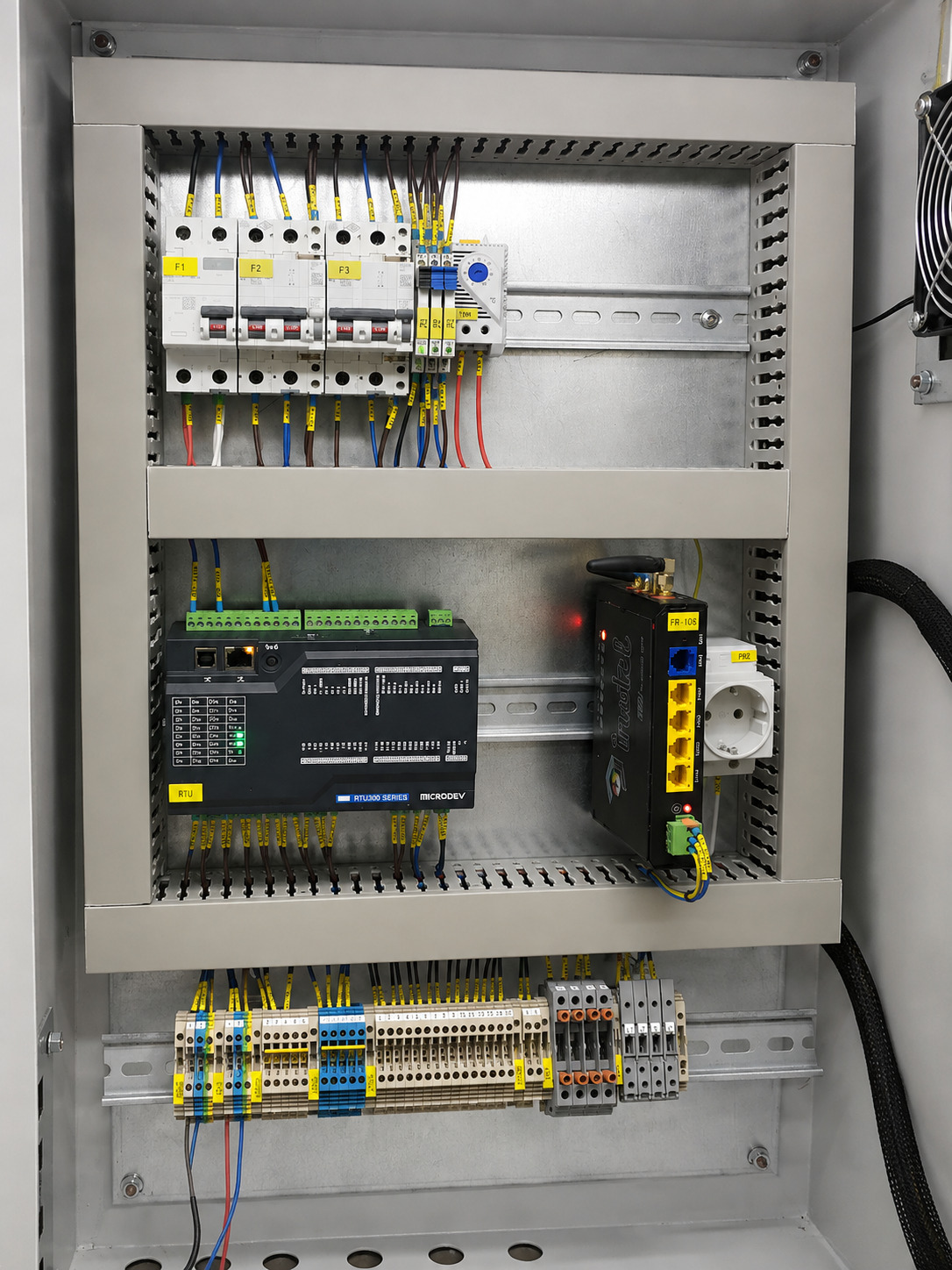 EDAŞ GES SCADA Panosu İç Görünüm